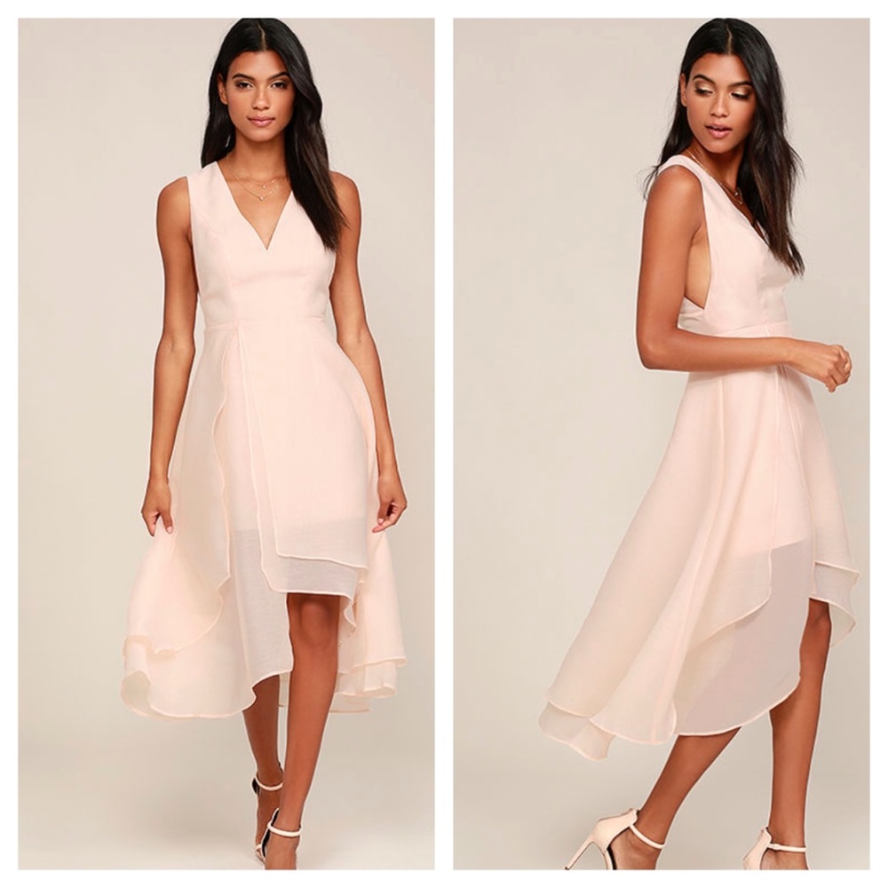 Keepsake All Yours Soft Peach Dress